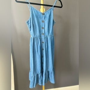 Denim dress knee length nwot
